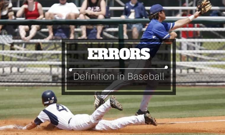 how to judge an error in baseball