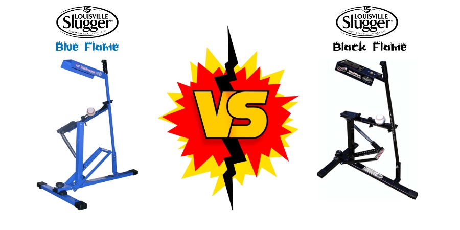 blue flame vs black flame pitching machine